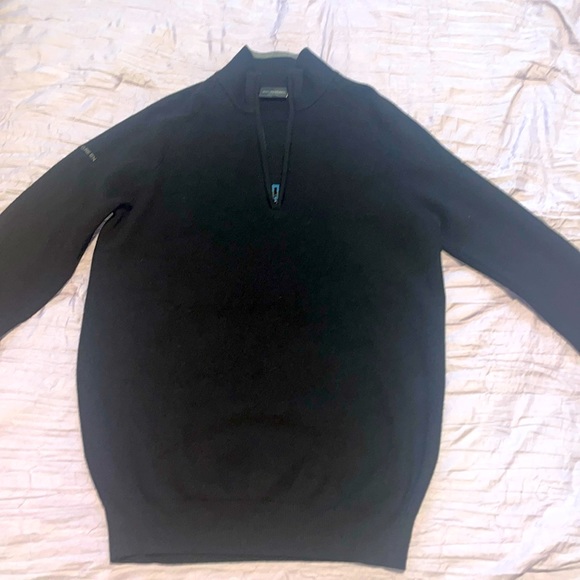 Galvin Green Wool Sweater Men's Small Pullover
1/4 Zip Solid Black Golf Casual. - Picture 2 of 7